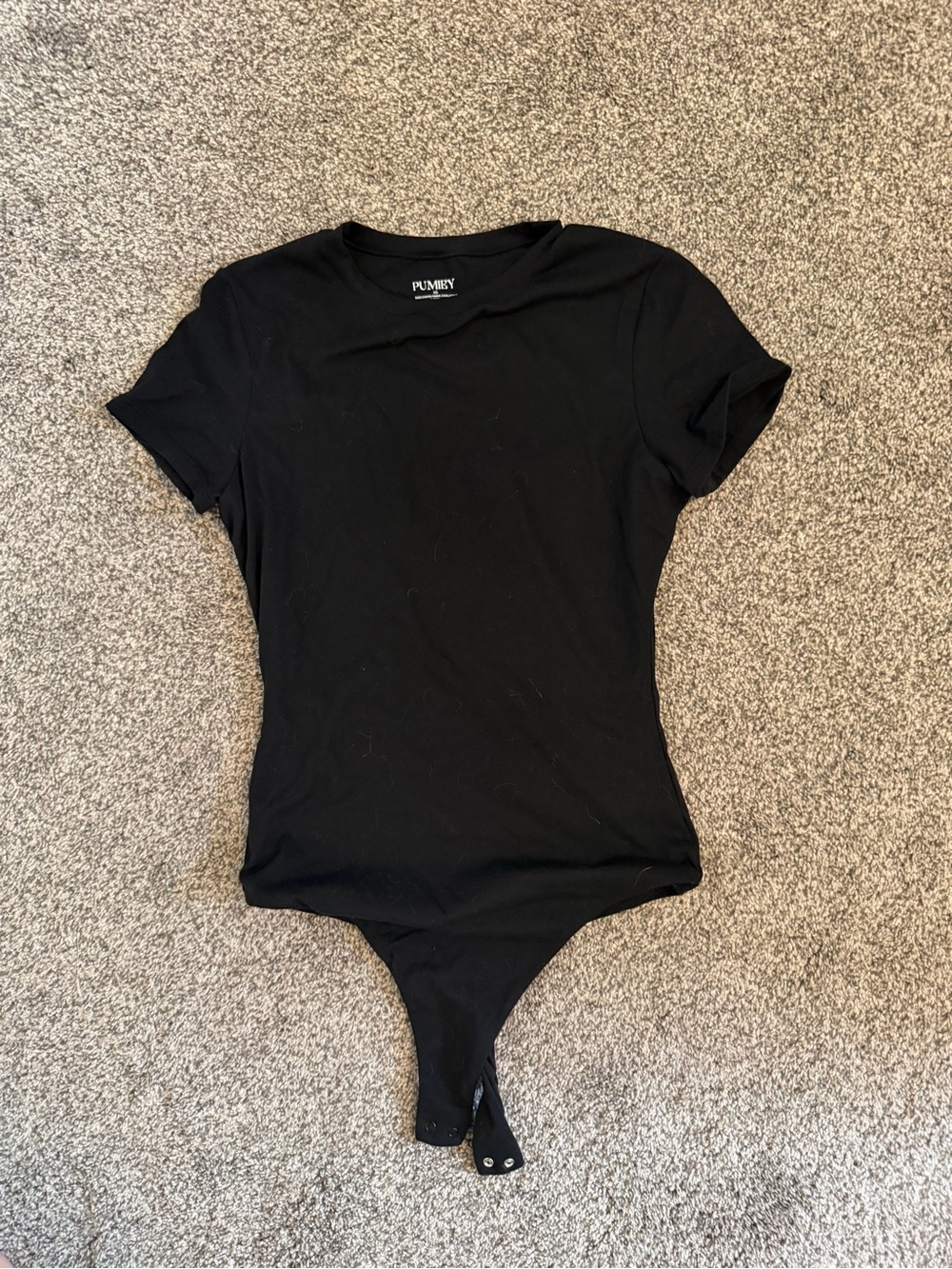 Black Short Sleeve Bodysuit